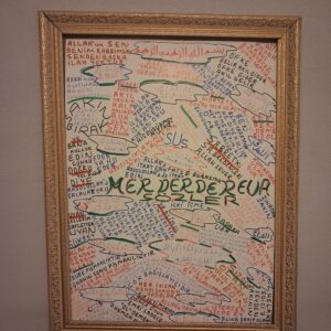 400 TL el yazması çerçevesiz 70 *50 cm