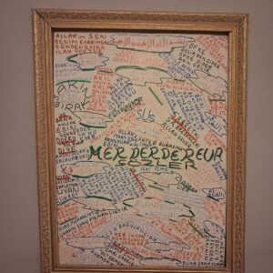400 TL el yazması çerçevesiz 70 *50 cm