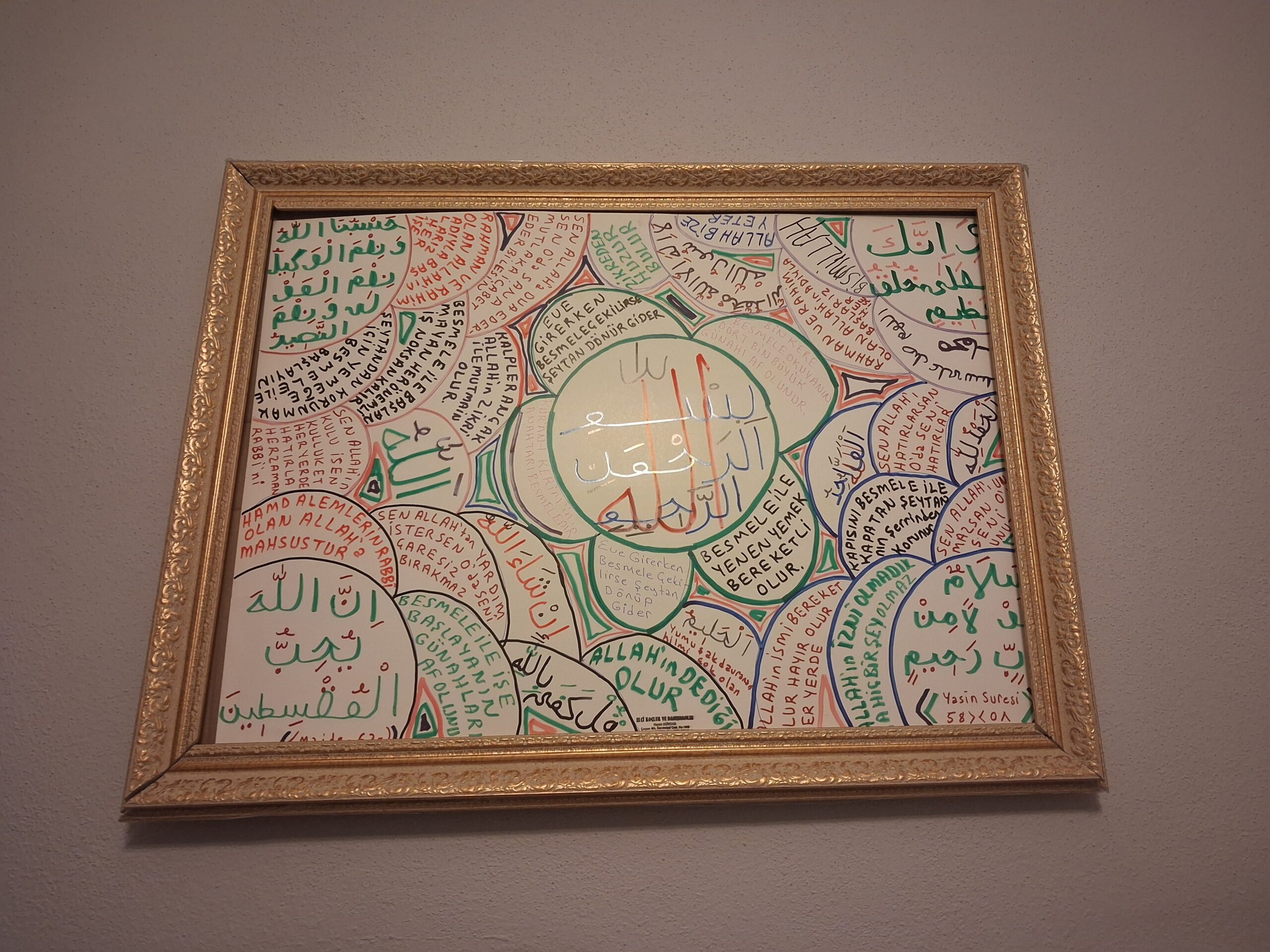 500 TL EL YAZMASI 70*50 CM ÇERÇEVESİZ