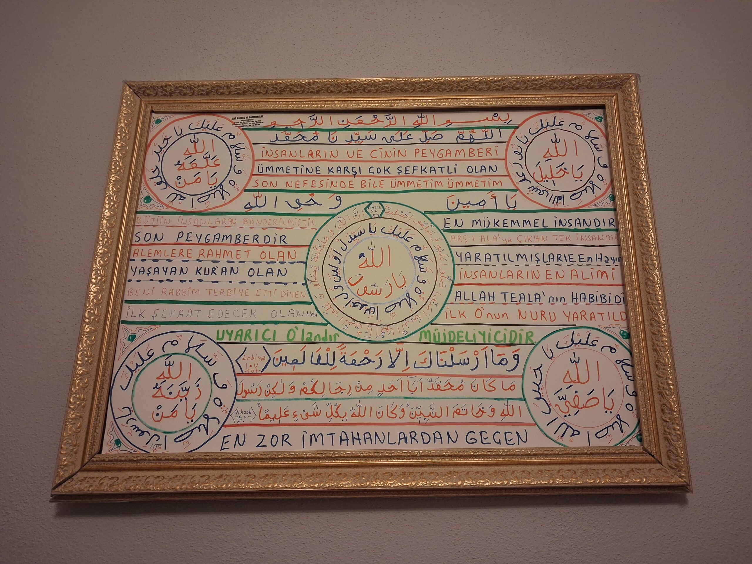 500 TL EL YAZMASI 70*50 CM ÇERÇEVESİZ