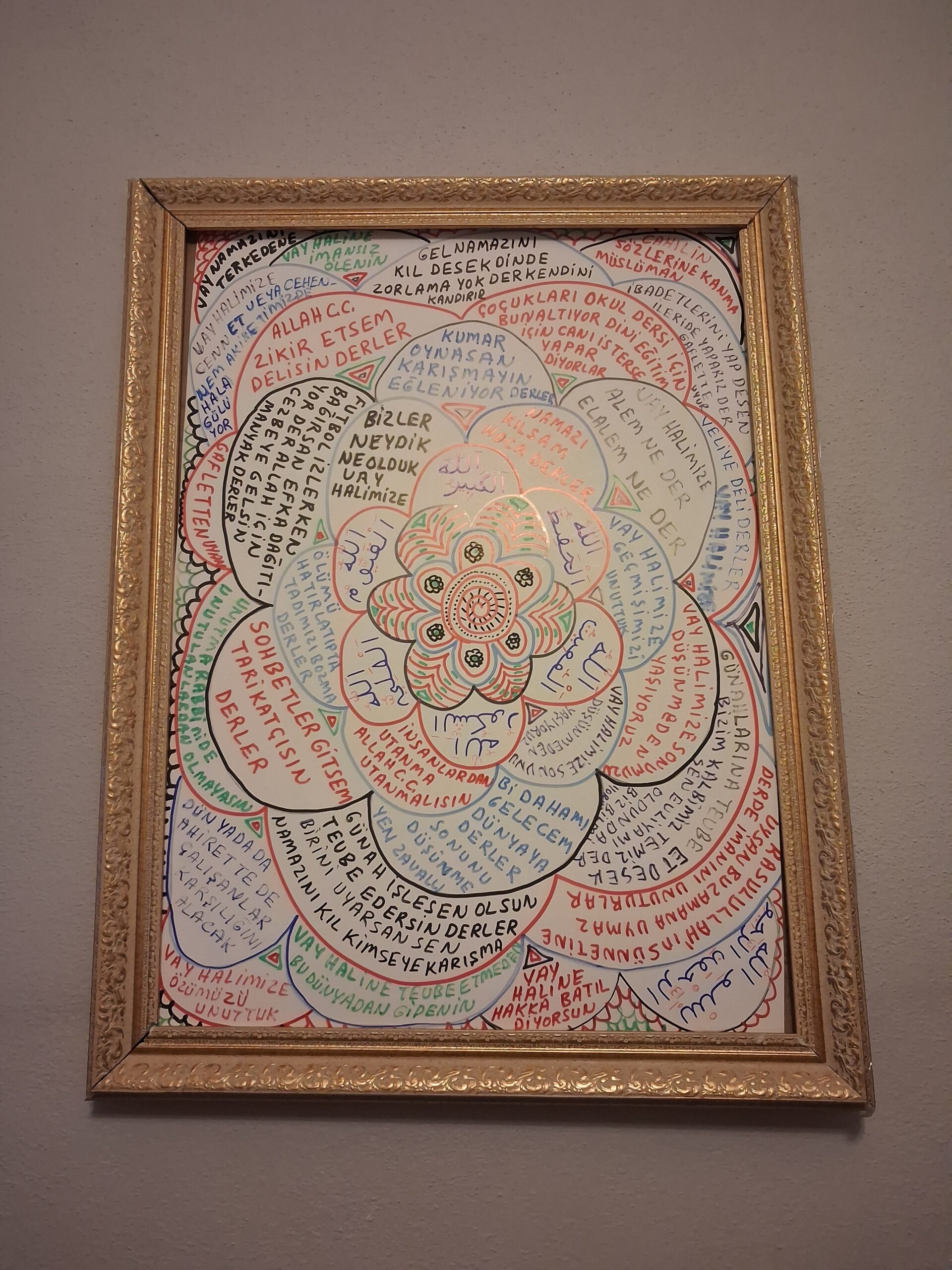 400 TL EL YAZMASI 70*50 CM ÇERÇEVESİZ